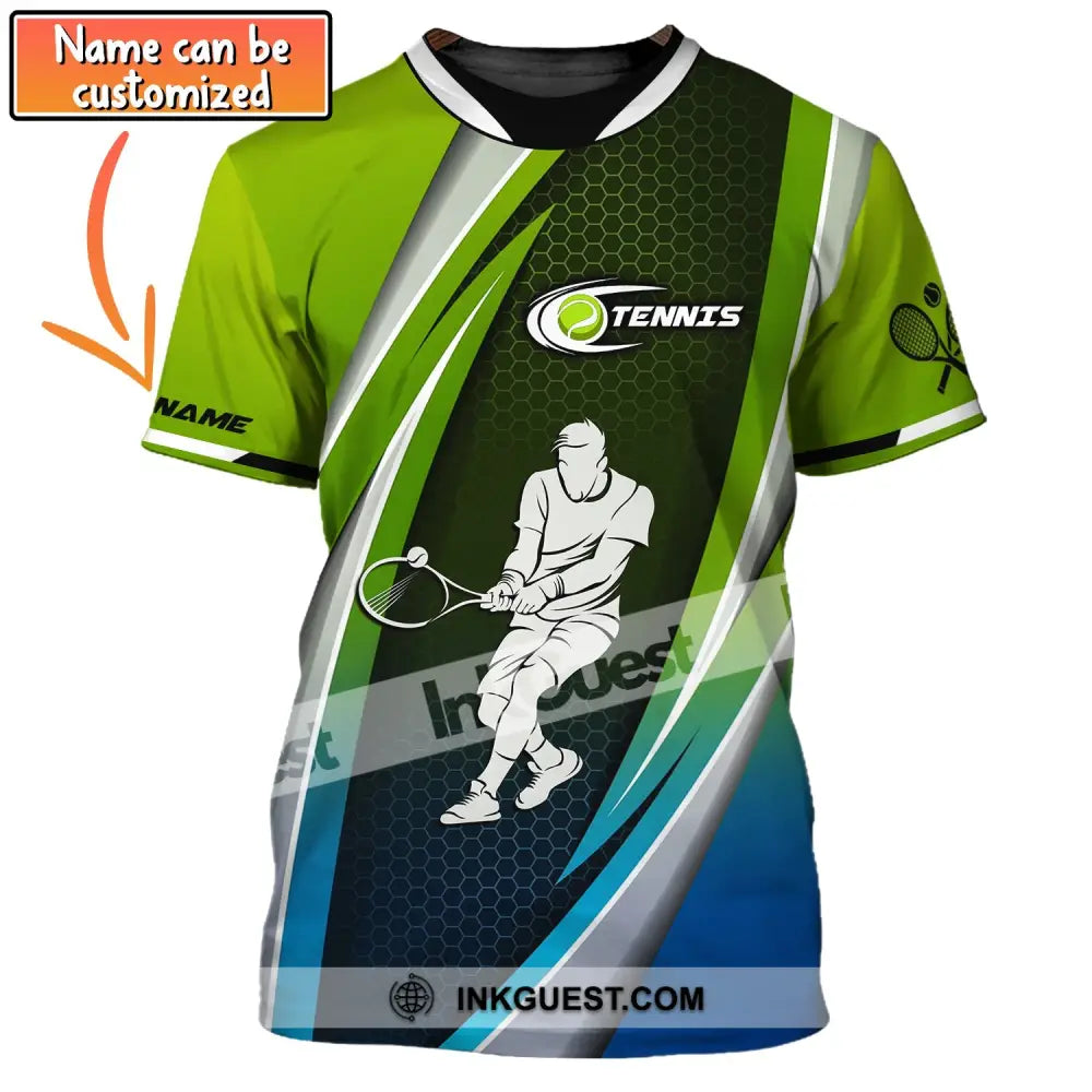 Tennis Placement Print Shirt