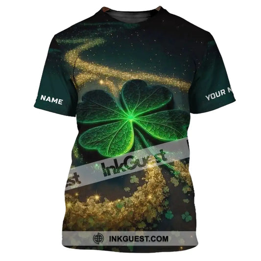 Unisex-Shirt – individuelles Namens-T-Shirt – vierblättriges Kleeblatt-Shirt