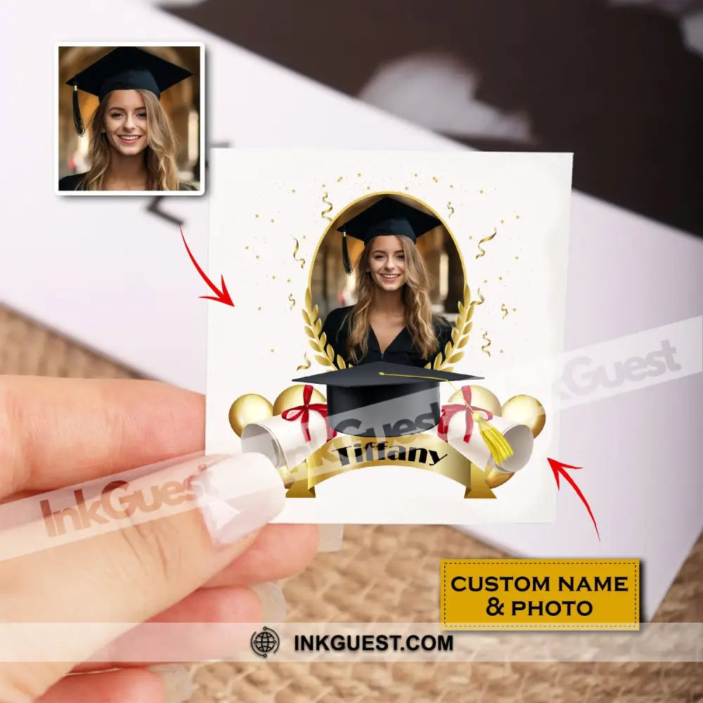 Graduation Ta Graduation Senior Tattoo Gift Custom Temporary Tattoo, Personalized Ta