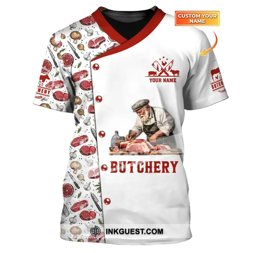 Unisex Shirt, Custom Name Butchery Shirt, Gift For Butcher, Meat Butch