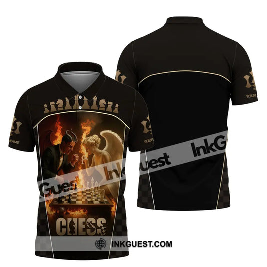 Unisex Shirt - Custom Angels & Demons Chess Shirt For Couple
