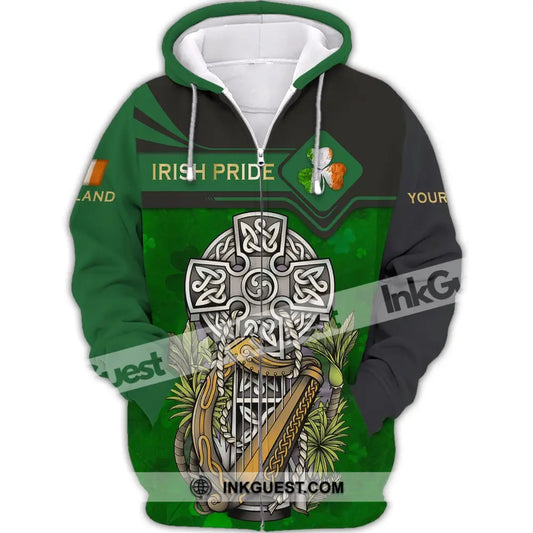 Unisex Shirt - Custom Name T-Shirt - Irish Pride Shirt - Happy Saint Patrick's Day