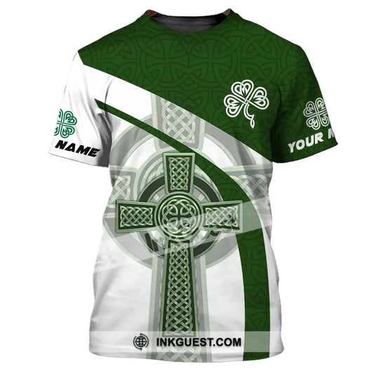 Unisex Shirt - T-Shirt mit individuellem Namen - ST. Patrick's Day Kleidung, Kleeblatt-Shirt 