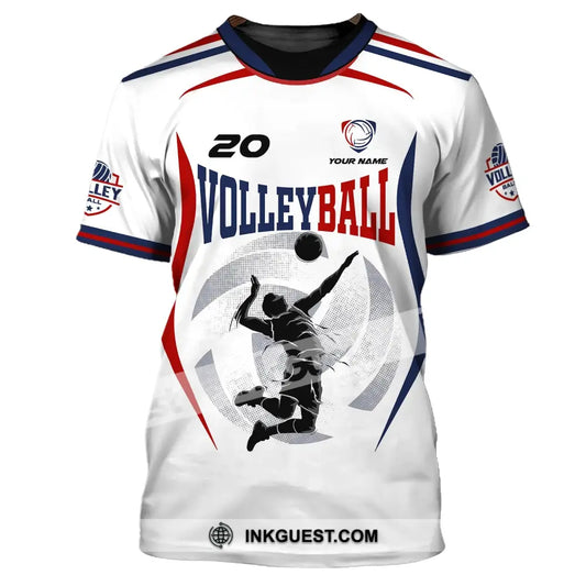 Unisex-Shirt, individuelles Volleyball-Shirt, T-Shirt für Volleyball-Club, Geschenk für Volleyballspieler