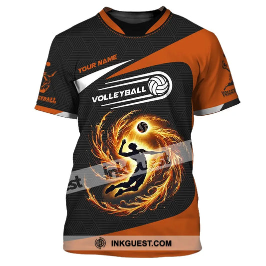 Man Shirt, Custom Name Volleyball Player Shirt, T-Shirt for Volleyball Lover, Volleyball Team Uniform