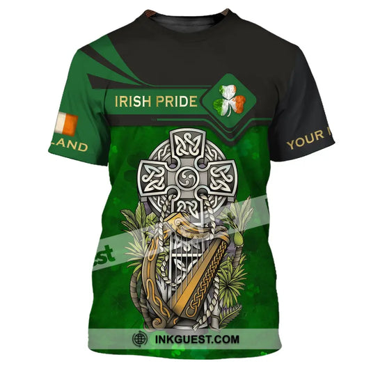 Unisex Shirt - Custom Name T-Shirt - Irish Pride Shirt - Happy Saint Patrick's Day