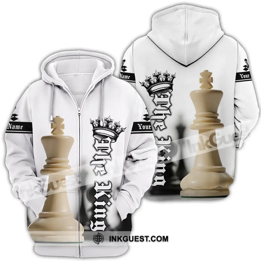 Unisex Shirt - Custom Text Shirt The King Chess