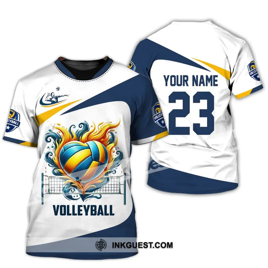 Man Shirt, Custom Name Volleyball Player Shirt, T-Shirt for Volleyball Lover, Volleyball Team Uniform