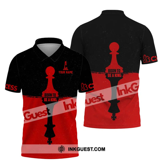 Men Shirt - Custom Chess Lover Shirt, Born To Be A King