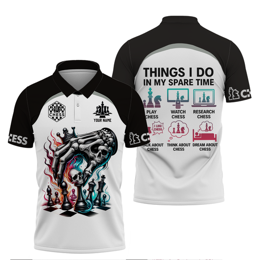 Unisex Shirt - Custom Chess Lover Classic Shirt, Things I Do In My Spare Time