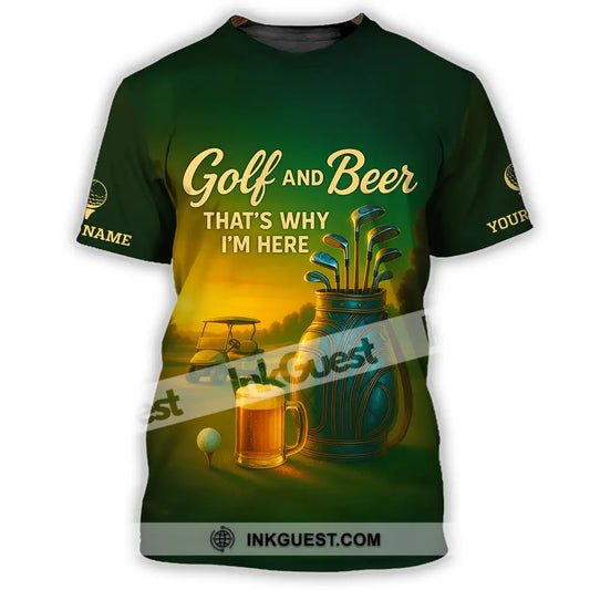 Unisex Shirt - Custom Golf And Beer Shirt