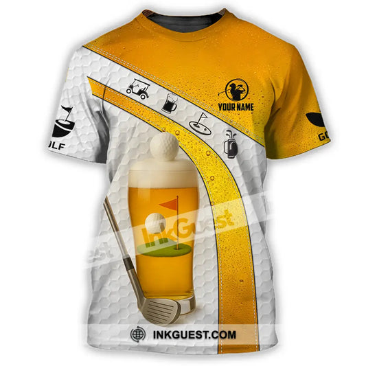 Unisex Shirt - Custom Golf And Beer Shirt