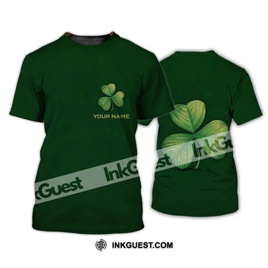 Unisex-Shirt – individuelles Namensshirt – Glücksklee, Happy Saint Patrick's Day 