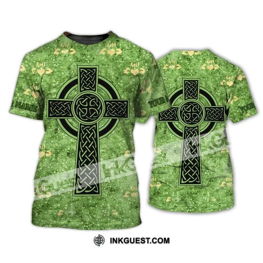 Unisex-Shirt – individuelles Namensshirt – Mini-Herz-Patrick's-Day-Geschenk, Happy Saint Patrick's Day 