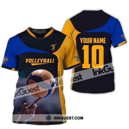 Unisex Shirt, Custom Name and Number Volleyball Shirt, T-Shirt for Volleyball Club, Gift for Volleyball Lovers