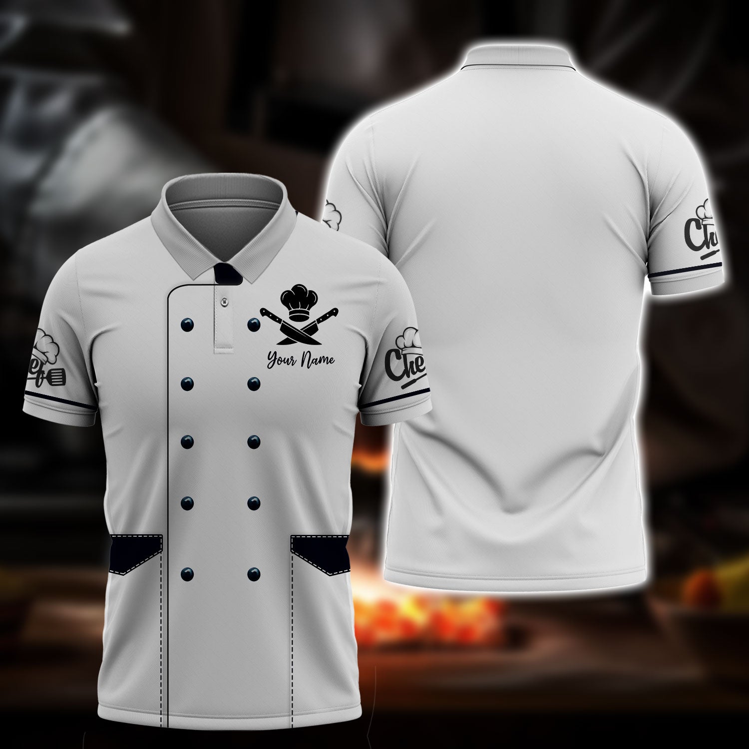 Unisex Shirt - Custom Chef Name T-Shirt, Kitchen Shirt
