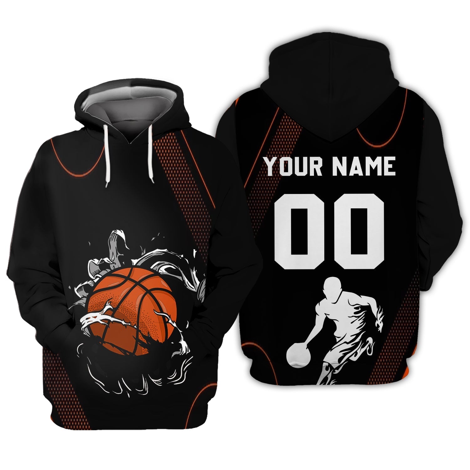 Unisex Shirt - Custom Name and Number T-Shirt - Personalized Basketbal